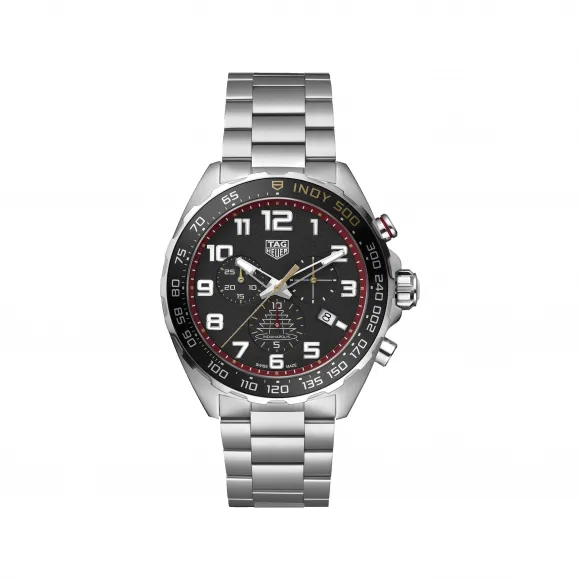 豪雅/TAG Heuer F1系列 精细磨砂抛光精钢 43MM 石英机芯 男表 CAZ101AR.BA0842