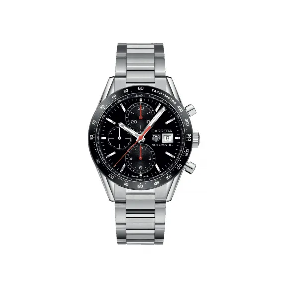 豪雅/TAG Heuer 卡莱拉Carrera系列 自动机械机芯 抛光精钢 男表 CV201AK.BA0727