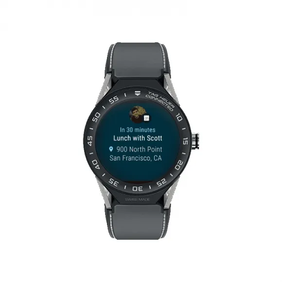 豪雅/TAG Heuer Connected Modular 石英机芯 精细磨砂和抛光钛金属 男表 SBF8A8001.11FT6104