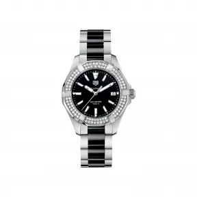 豪雅/TAG Heuer 竞潜Aquaracer系列 石英机芯 抛光精钢 女表 WAY131E.BA0913