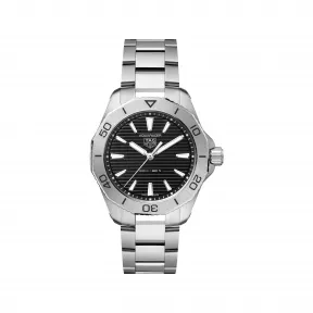 豪雅/TAG Heuer 竞潜系列 抛光精细磨砂精钢 40MM 石英机芯 男表 WBP1110.BA0627