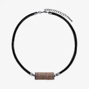  机械齿轮皮绳项链 ACCTJ1-GNMTL