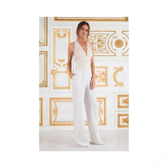  蕾丝拼接连体裤 ALG17188BRH