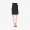  绉纱铅笔裙 ALG70264MH-BLACK