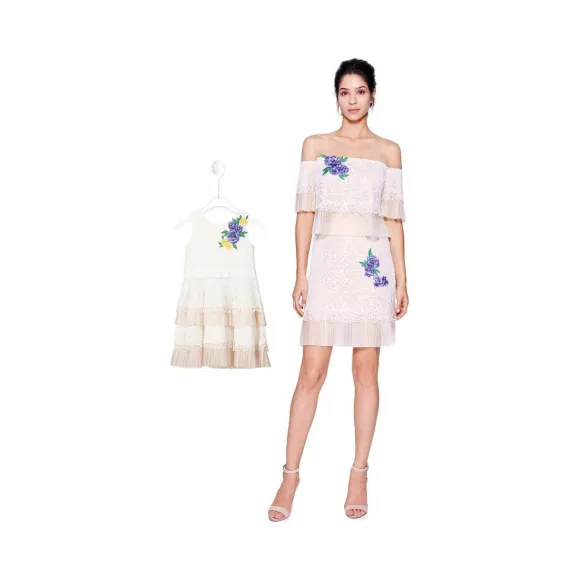  亲子装“花朵装饰”系列 AVQ17123SBH-KAVQ2301MX