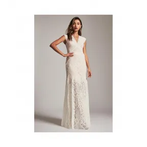  V领镂空修身连衣裙 AVS17011LH