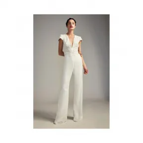  蕾丝拼接V领连体裤 AZZ18003YBRH