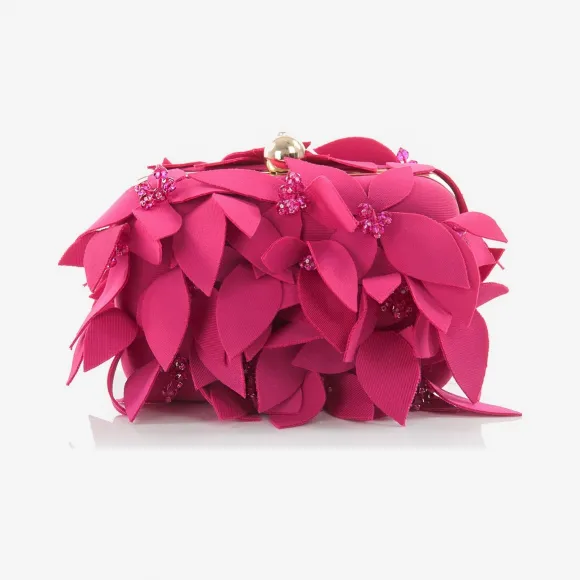  花朵钉珠方形手包 CL01AGDB2-RSTTE