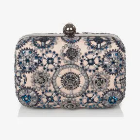  齿轮图案钉珠方形手包 CL01AQLB-NV-ND