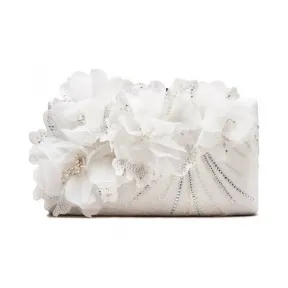  立体花朵钉珠新娘手包 CL18AXXB