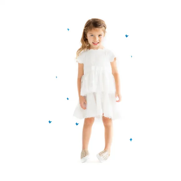  纯白芍药连衣裙 KANZ2301M-WHITE