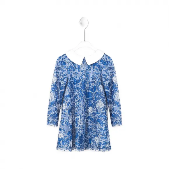  蓝色半边莲连衣裙 KAPJ2309M-IVDLG