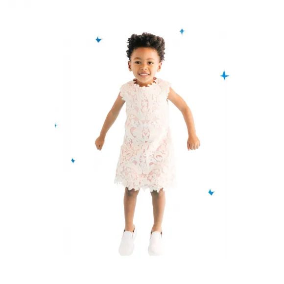  白色金银花连衣裙 KARO2305M-IVPTL