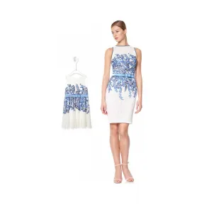  亲子装“唯美蓝色藤花”系列 KASF16121MX-ASF16121MH