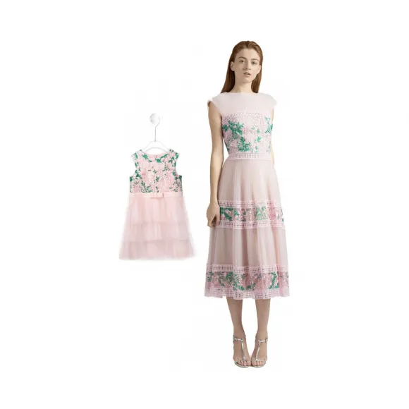  亲子装“缤纷樱花”系列 KASF16305M-ASF16131MDH