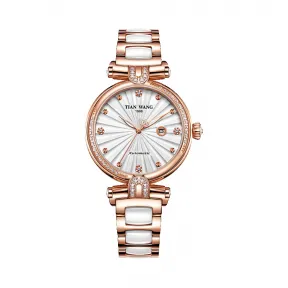 天王/Tianwang 不锈钢 全电玫瑰金  尚·Shine系列 自动机械 女表 LS5988P.D.CPW.W