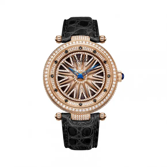 天舶/Tielbo 转运系列 316L精钢材质，电镀玫金色 45.0mm*12.5mm T127M-P-R5