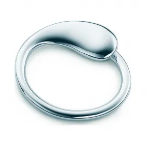 蒂芙尼/Tiffany Elsa Peretti® 系列 Eternal Circle 钥匙扣。纯银。
