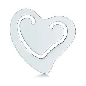 蒂芙尼/Tiffany Elsa Peretti® 系列 Heart 纯银书签。