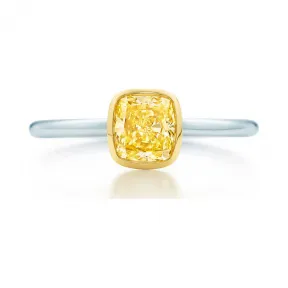 Tiffany Bezet™ 铂金和 18K 金镶黄钻戒指  26600464