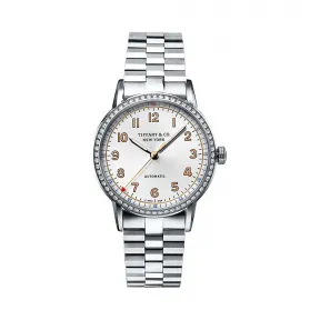 Tiffany CT60® 系列 34 毫米 3-Hand 不锈钢女士腕表  34668353