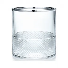 蒂芙尼/Tiffany Diamond Point系列水晶玻璃饰纯银冰桶  60561850 