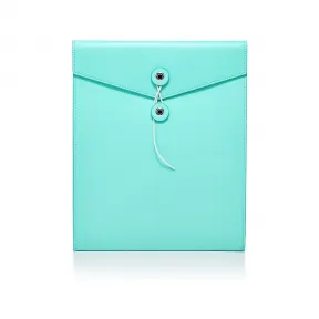 蒂芙尼/Tiffany Blue® 蒂芙尼蓝色光面小牛皮大号文件信封 GRP09773
