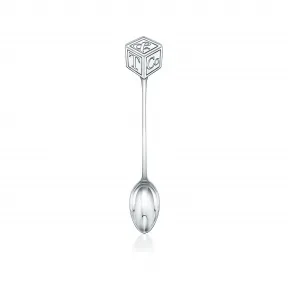 蒂芙尼/Tiffany Bear and Block 纯银婴儿喂食勺。 62204036 