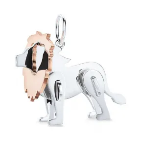 Tiffany Save the Wild 系列纯银和 18K 玫瑰金狮子吊饰，大号 ​​​ 62867205
