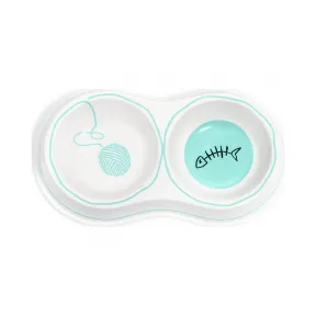 蒂芙尼/Tiffany 骨瓷双碗宠物食盆  67753194 