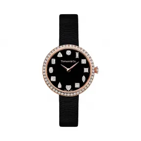 蒂芙尼/Tiffany Tiffany Eternity 系列 32 毫米 18K 玫瑰金镶钻圆形腕表