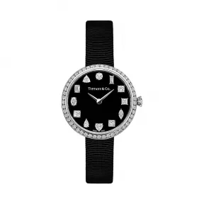 蒂芙尼/Tiffany Tiffany Eternity 系列 32 毫米 18K 白金镶钻圆形腕表