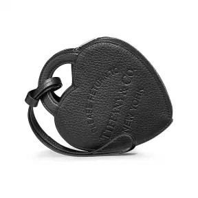 蒂芙尼/Tiffany Tiffany™ 系列黑色皮革零钱包