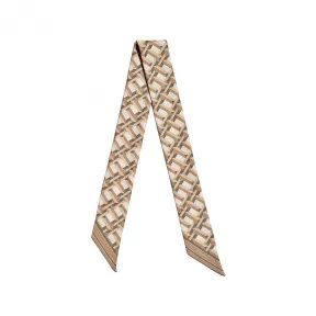 蒂芙尼/Tiffany Tiffany T 系列驼棕色真丝 True 缎带围巾