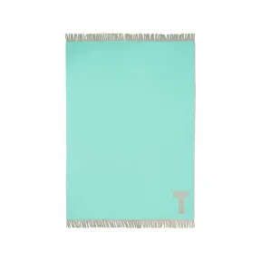 蒂芙尼/Tiffany Tiffany Blue® 和驼棕色羊绒和羊毛拼色毯子 72029925 