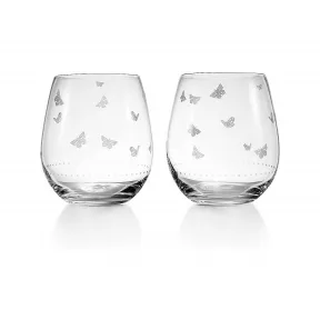 蒂芙尼/Tiffany Tiffany Audubon 水晶玻璃无柄红酒杯，两件套 72457781 