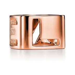 蒂芙尼/Tiffany Tiffany Era 系列金属镀 18K 玫瑰金围巾扣