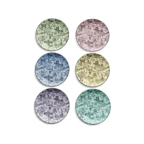 蒂芙尼/Tiffany Tiffany Toile 系列骨瓷甜点盘，六件套