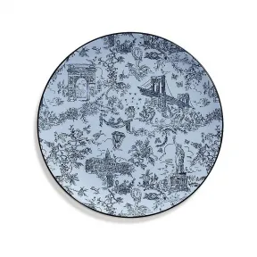 蒂芙尼/Tiffany Tiffany Toile 系列蓝宝石骨瓷甜点盘