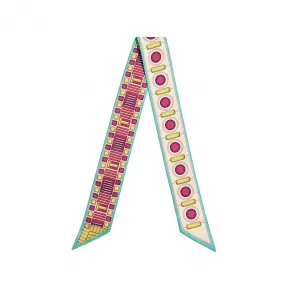 蒂芙尼/Tiffany 紫红色真丝刻面丝带围巾 73250730