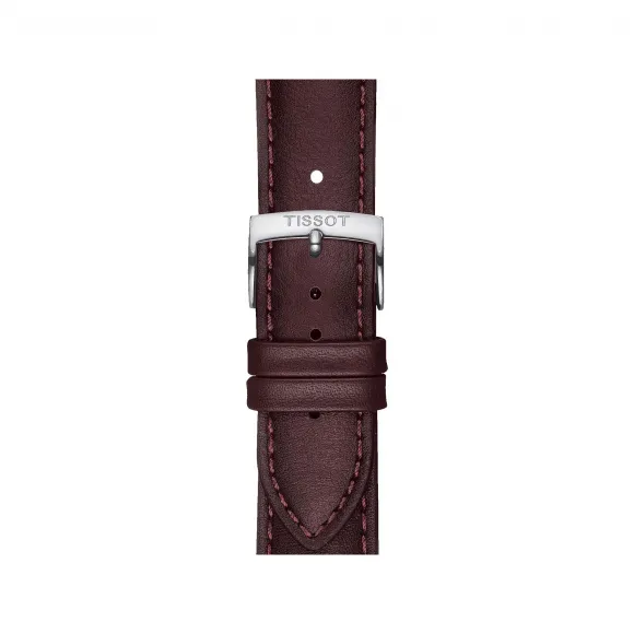 天梭/Tissot 棕色 压纹牛皮 表带 T852.046.838