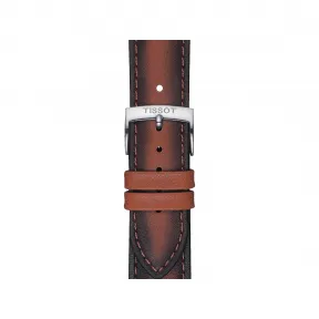 天梭/Tissot 浅褐色 压纹牛皮 表带 T852.046.842