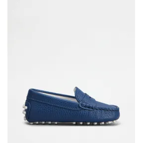 托德斯/Tod's Junior BLUE Junior Gommino Driving Shoes in Leather UXT00G00010RMA20U830