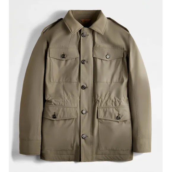 托德斯/Tod's Man 綠色 科技織物軍裝外套 X1M06490410WFTXLV602