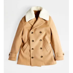 托德斯/Tod's 男人 米黄色 厚呢大衣 X1M07450280UOXC805