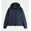 托德斯/Tod's 男人 蓝色 科技织物连帽风衣 X1M12490600WFTU808