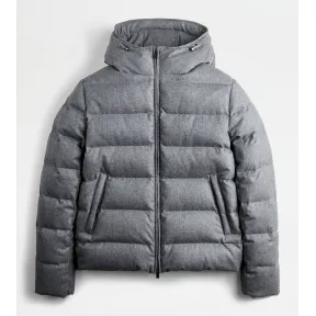 托德斯/Tod's 男人 灰色 连帽羽绒夹克 X1M32480270VSNB605