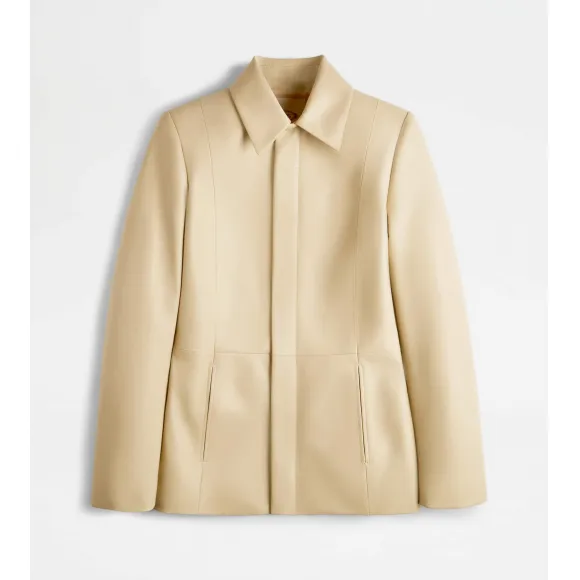 托德斯/Tod's 女人 米黄色 皮革卡班西装 X1W1448114ERAAC009