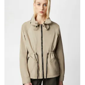 托德斯/Tod's Woman 米黃色 短版派克大衣 X1W15480040SAJ36C008