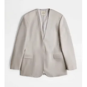 托德斯/Tod's Woman グレー ウール ブレザー X2W7448303EVRM58B205